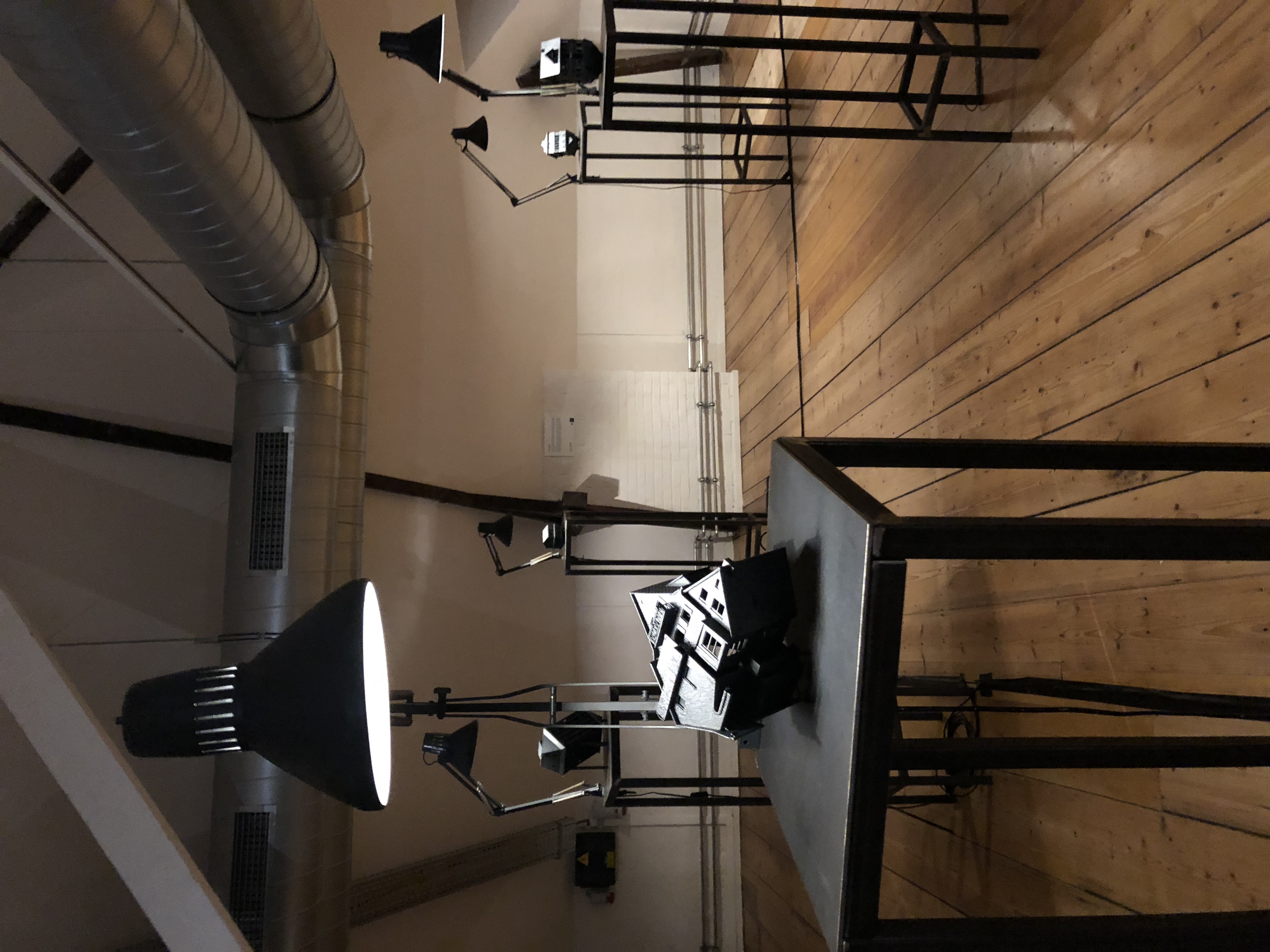 Jonas Vansteenkiste, Sculptuur, Pastiek, metaal, oude lamp, hout, 2013, 35 x 170cm