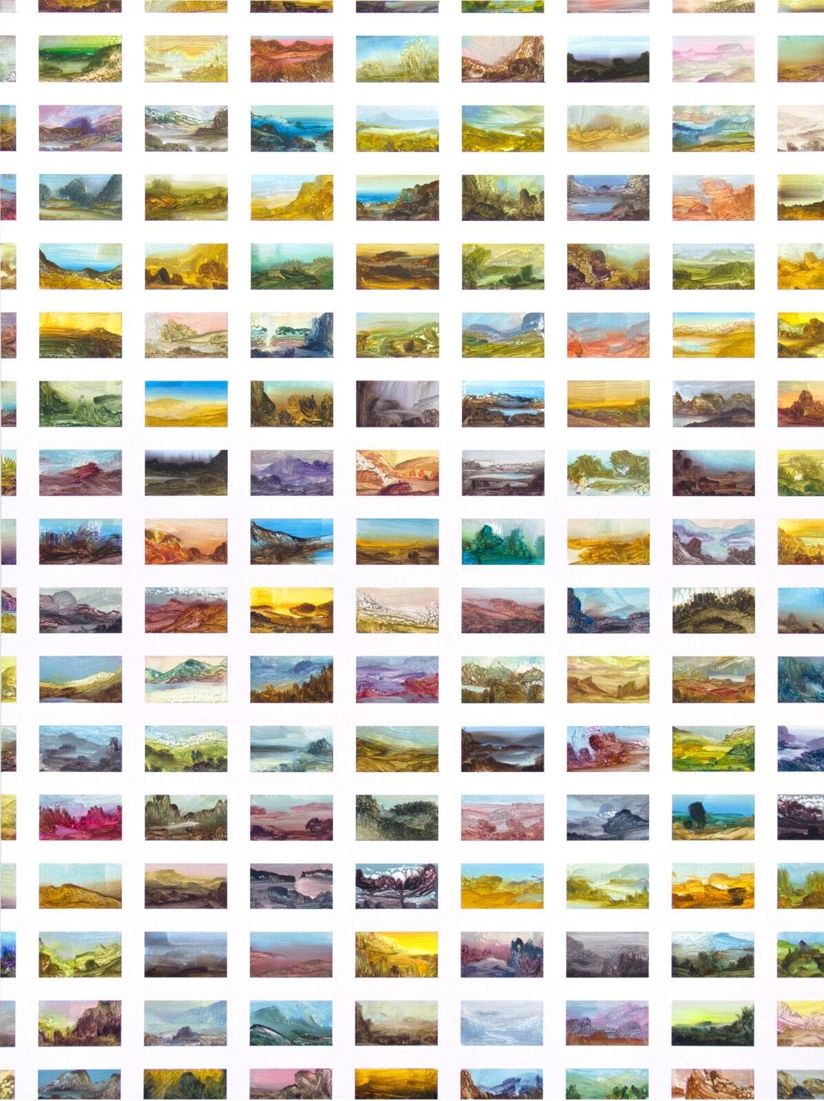 Stefan Peters, Chronicles, acryl op houten paneel, 90 x 120cm, 2020