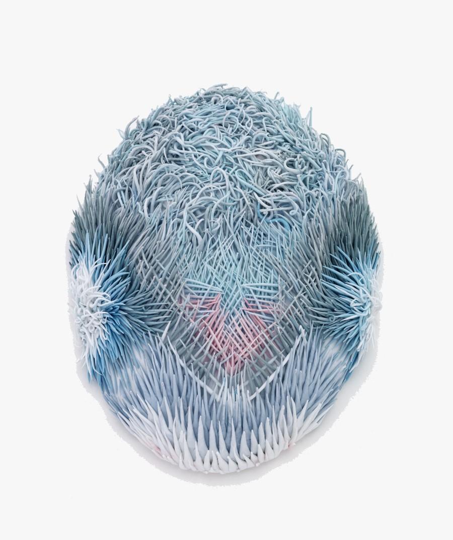 Joke Raes, Masker X, Porselein, 2020, 27x19x16 cm