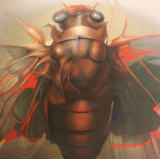 Octave Landuyt, Samoerai, Pastel op paneel, 1985, 126 x 145 cm