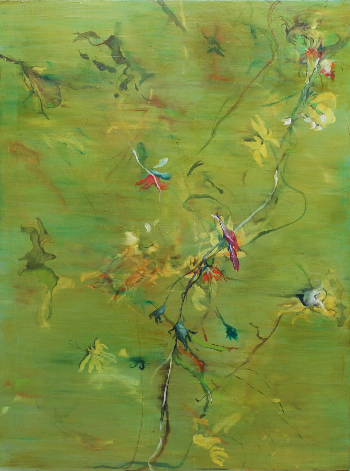 Stéphanie Leblon, Hydroponic #2, Olie op doek, 120x160cm