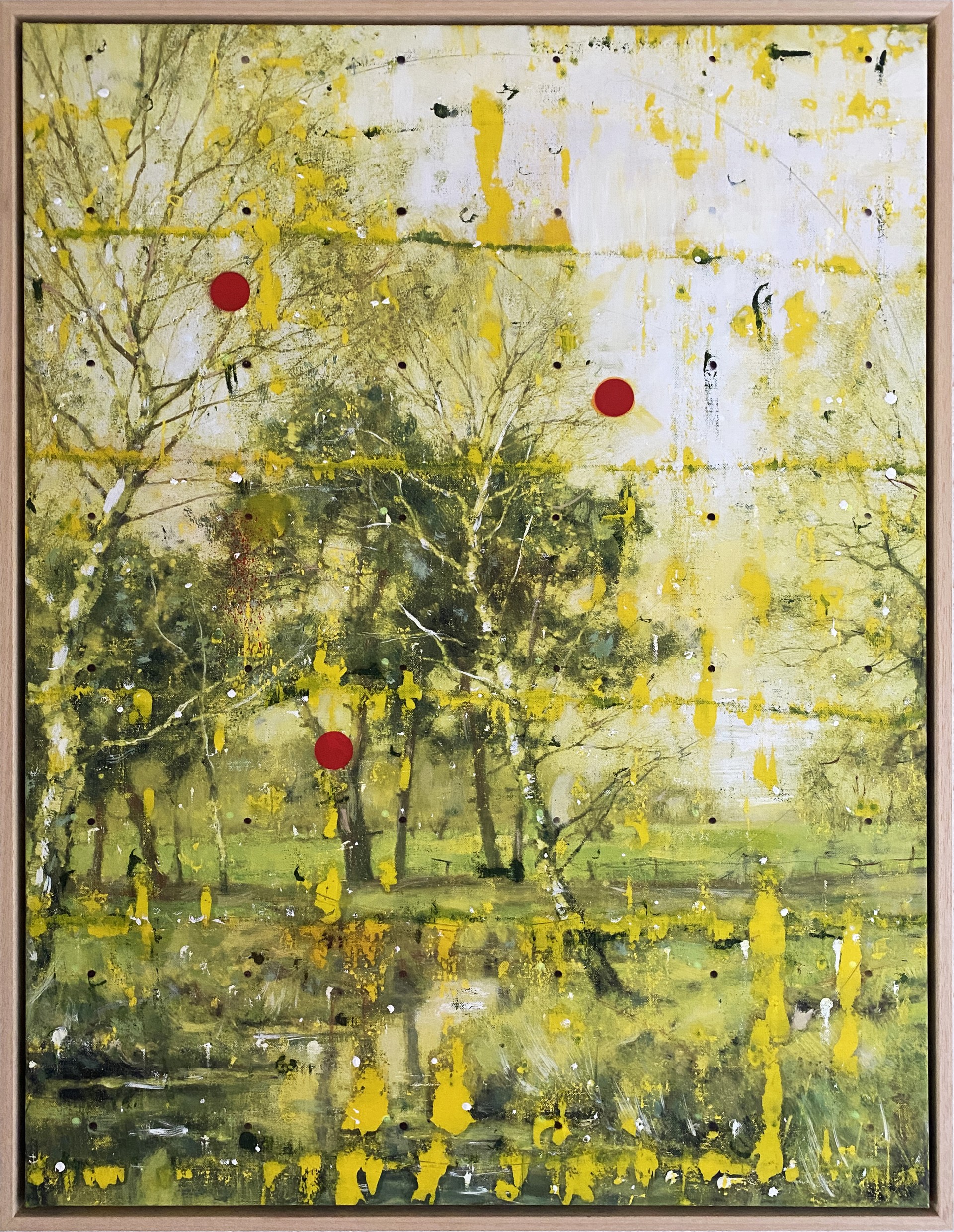 Patrick Ceyssens, Simular Thoughts #4, olie/spraypaint op doek, 2026